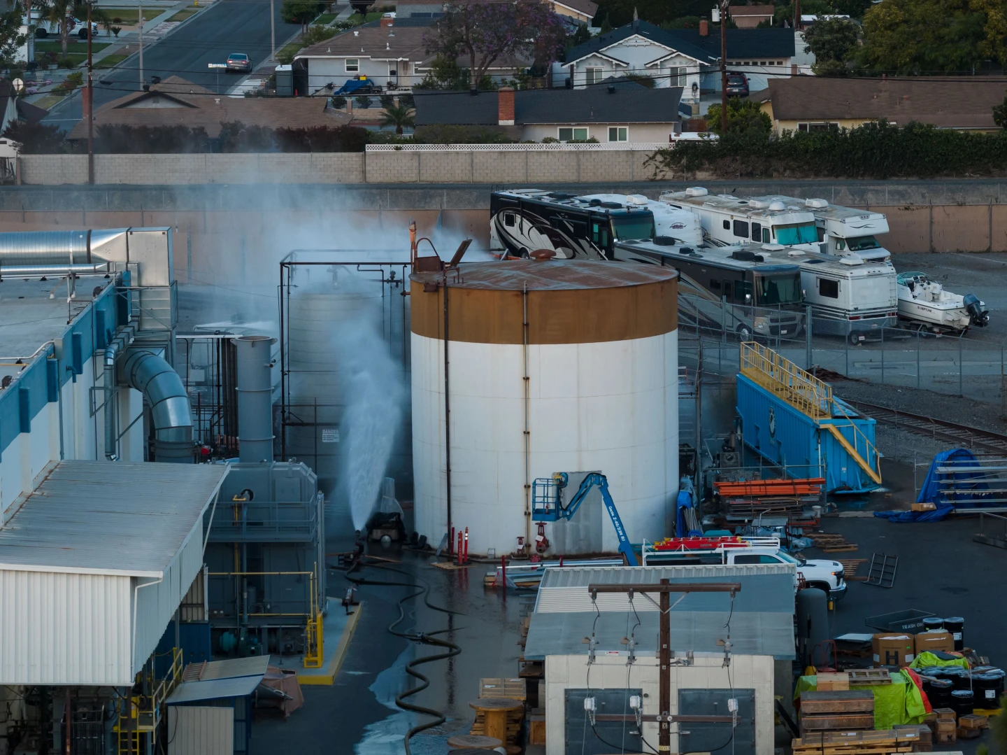 Garden Grove Evacuated as Chemical Tank at GKN Aerospace Facility Leaks