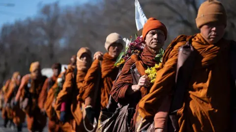 Buddhist Monks Conclude Peace March to Washington DC After 108 Days