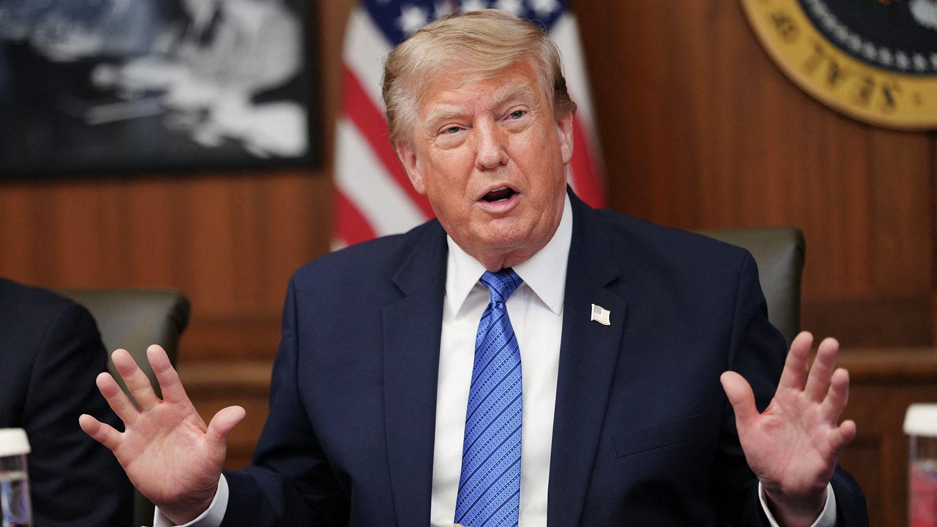 Trump denies US munitions shortage, vows to seek jail sentences for leakers