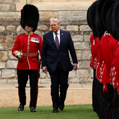 Trump and Melania Attended State Visit with Royals at Windsor