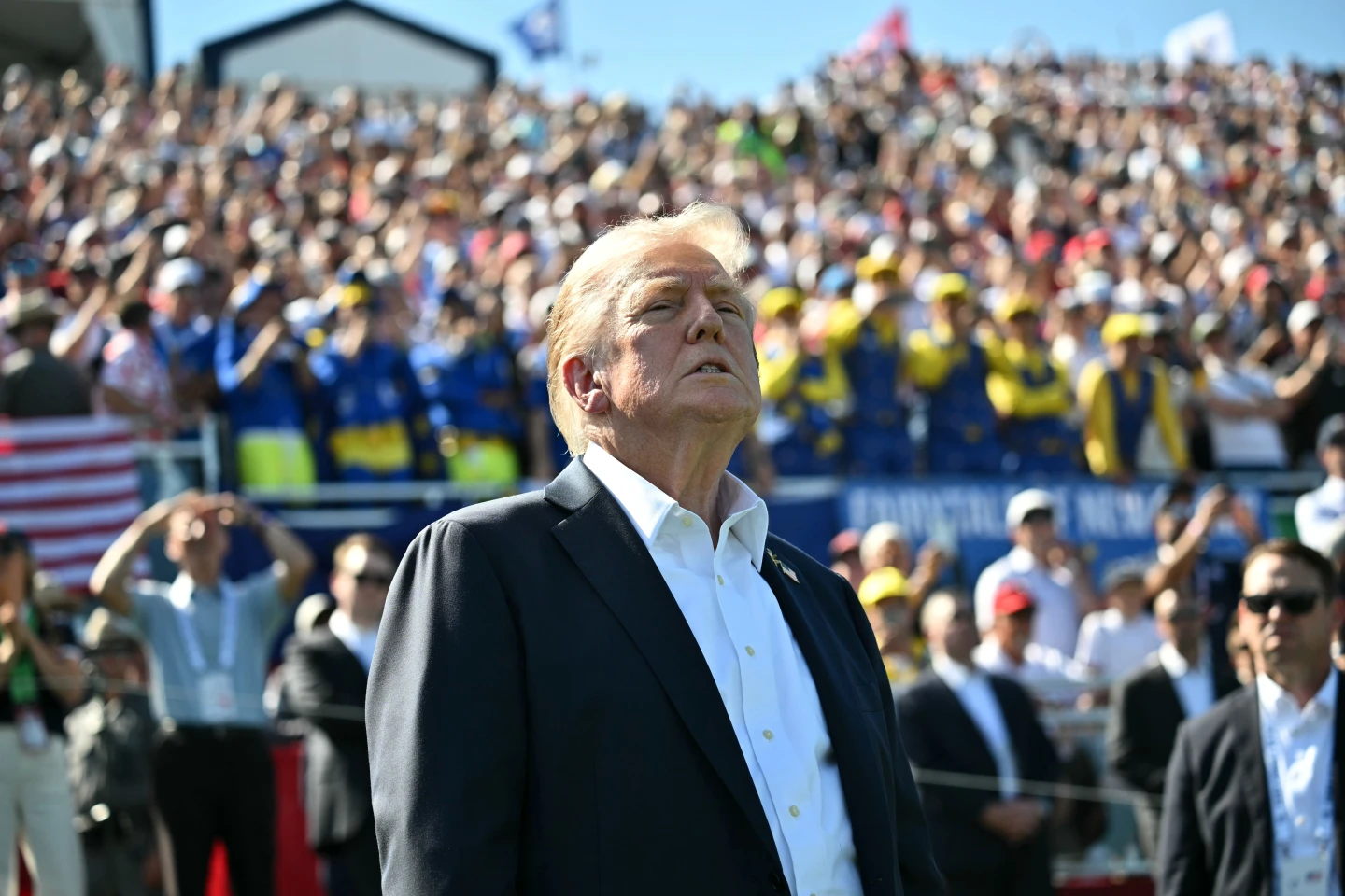 Trump's Controversial Day: Political Fiery Remarks at Ryder Cup